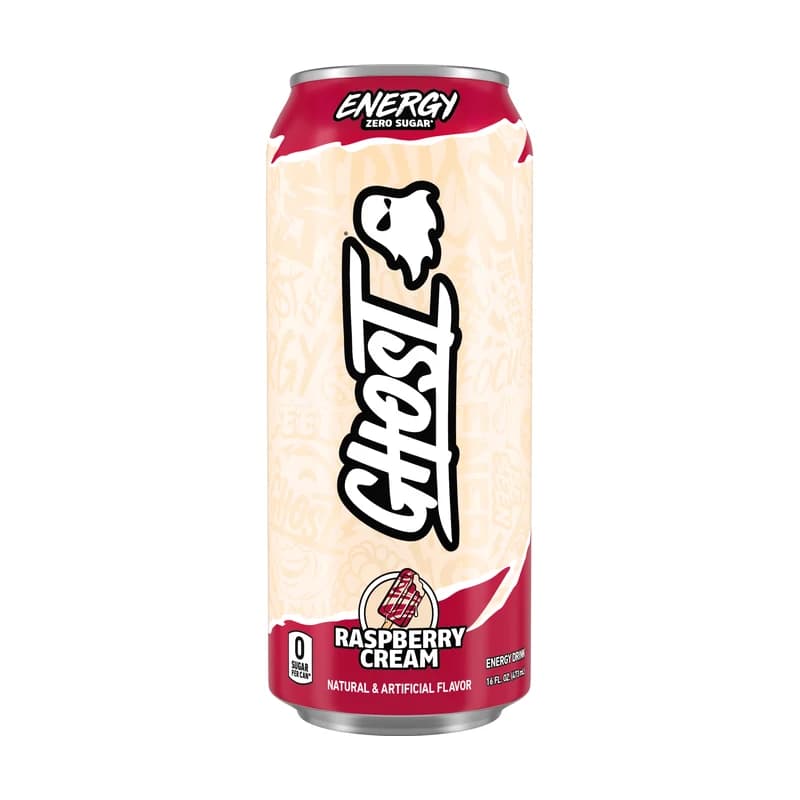 Lata de Ghost Energy Raspberry Cream