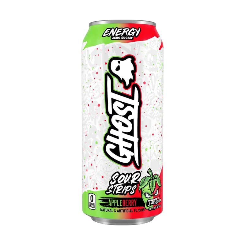 Lata de Ghost Energy x Sour Strips Appleberry