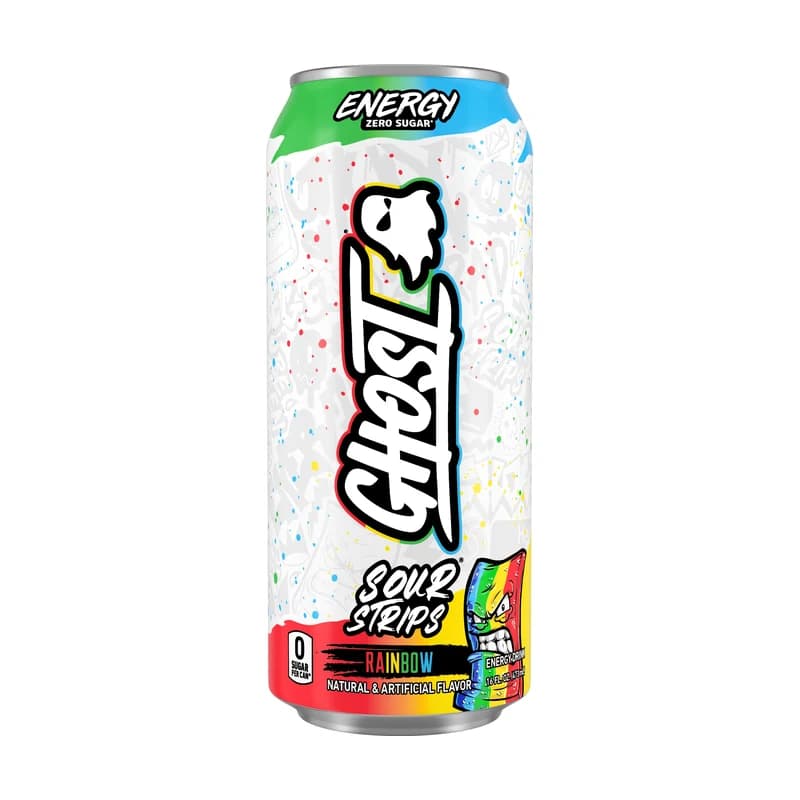 Lata de Ghost Energy x Sour Strips Rainbow
