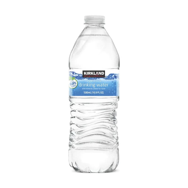 Botella de Kirkland Signature Purified Drinking Water