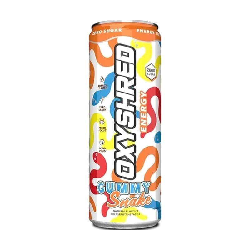 Lata de EHPlabs OxyShred Energy Gummy Snake
