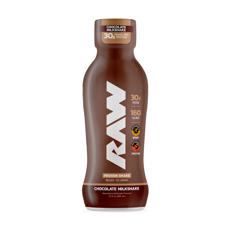 Botella de RAW Protein Shake Chocolate Milkshake