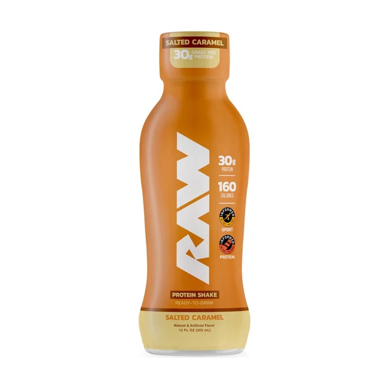 Botella de RAW Protein Shake Salted Caramel